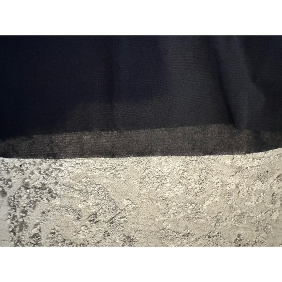 Vivienne Tam Vintage Floral Applique Black Stretch Mesh Dress Sz. P/XS - Picture 10 of 10